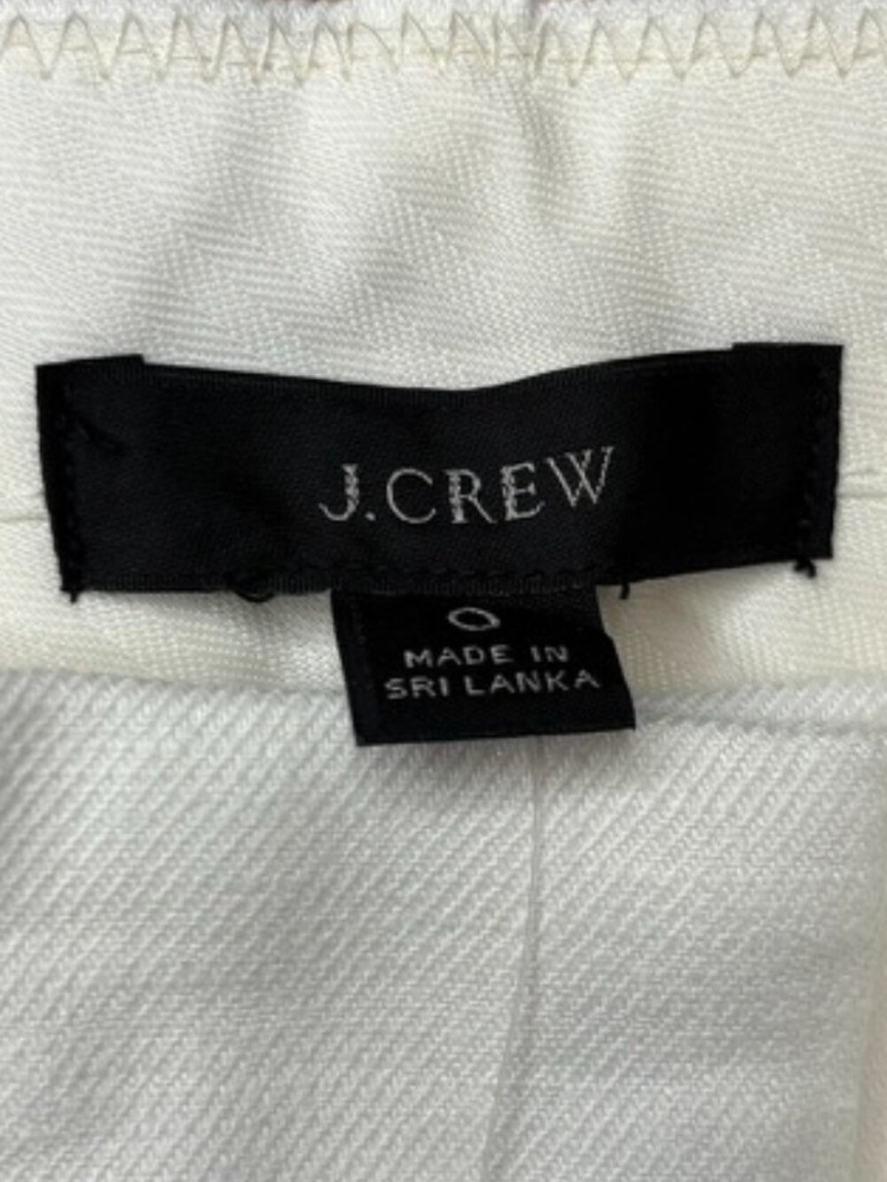 NWT Women's J. Crew Peyton pant in stretch linen, white, size: 0 - Picture 3 of 6